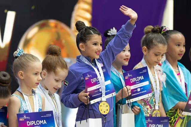 Award ceremony at GYMNASTIKA SOLO CUP in Dubai
