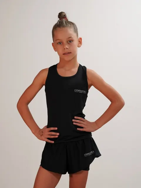 Racer Tank — Black · On the gymnast