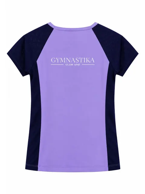 Raglan Tee — Lilac & Navy · Back